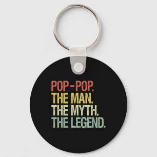 Pop-pop The Man The Myth The Legend Fathers Gift Key Ring