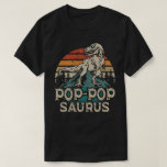 Pop-popsaurus Dinosaur Grandpa Saurus Fathers Day T-Shirt<br><div class="desc">Get this funny saying outfit for your special proud grandpa from granddaughter, grandson, grandchildren, on father's day or christmas, grandparents day, or any other Occasion. show how much grandad is loved and appreciated. A retro and vintage design to show your granddad that he's the coolest and world's best grandfather in...</div>