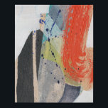 Pop Quirk I Faux Canvas Print<br><div class="desc">Pop Quirk I by Jennifer Goldberger. Varying textures,  colours,  and shapes have been used to create a cool piece of modern art. | 161804FN</div>