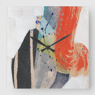 Pop Quirk I Square Wall Clock