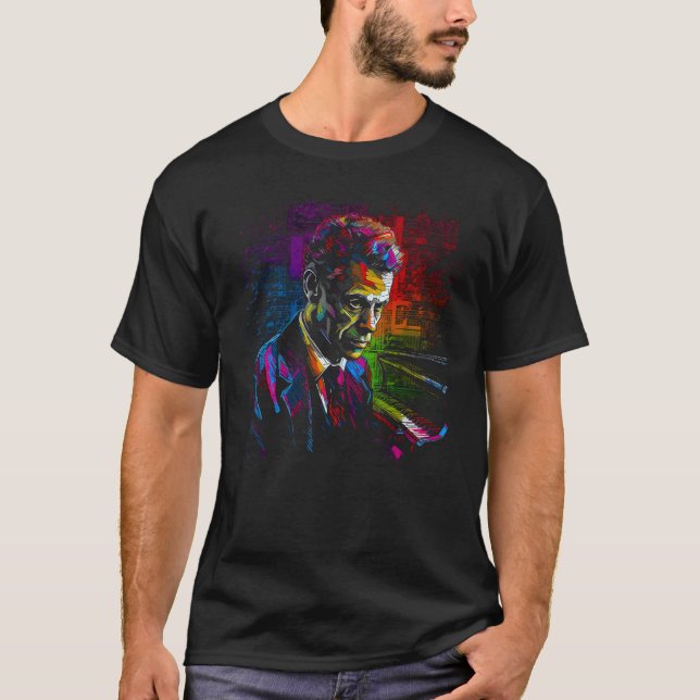 Pop Rachmaninoff Music Pianist T-Shirt (Front)