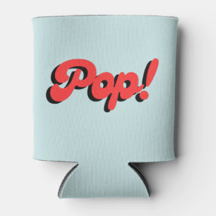 Pop! Red and Blue Koozie Can Cooler