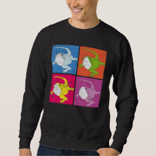 Pop Reptile Animal Pet Owner Lizard Bearded Dragon Sweatshirt