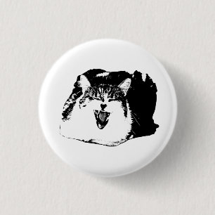 Pop Roar, Line Art 3 Cm Round Badge