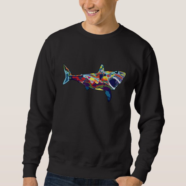 Pop Shark Design Sweatshirt (Front)