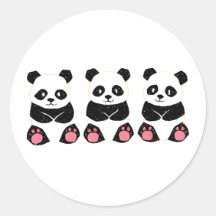 Pop Simple Design ☆ Panda Sticker Vol.2