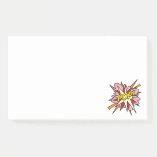 POP Simple Fun Modern Comic Book Post-it Notes