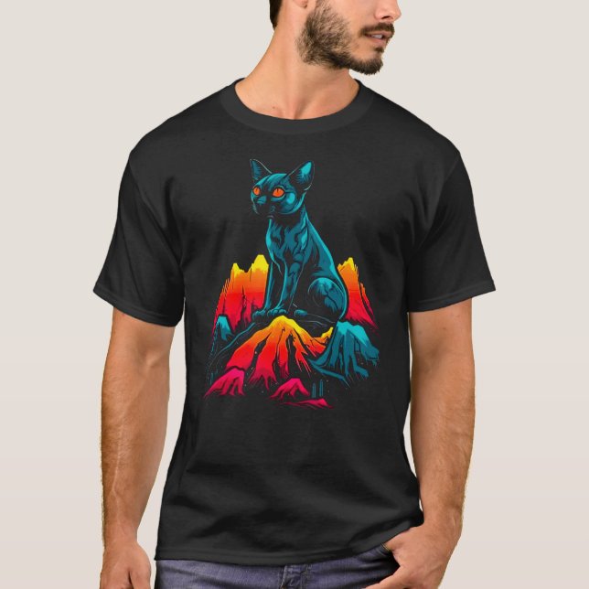 Pop Sphynx Cat T-Shirt (Front)