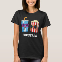 Pop Stars Funny Snack Pun Dark BG