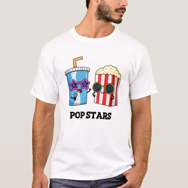 Pop Stars Funny Snack Pun  T-Shirt (Front)
