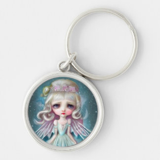 Pop Surrealism Blonde Girl Key Ring