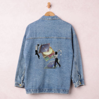 pop surrealism collage denim jacket