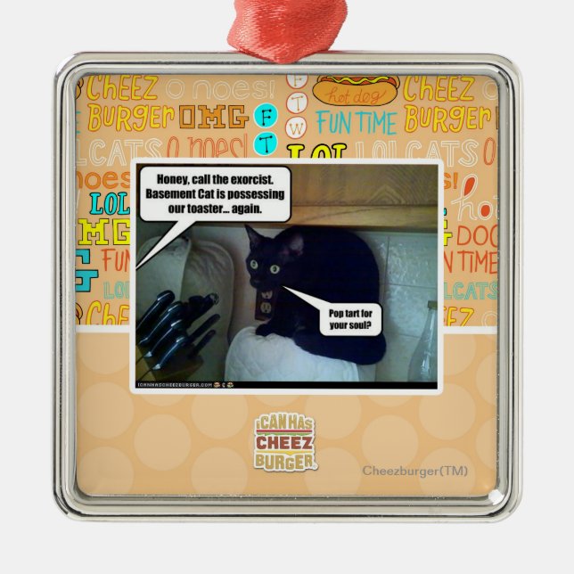 Pop tart for your soul? metal tree decoration (Front)