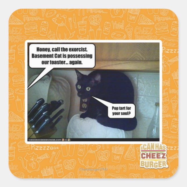 Pop tart for your soul? square sticker (Front)