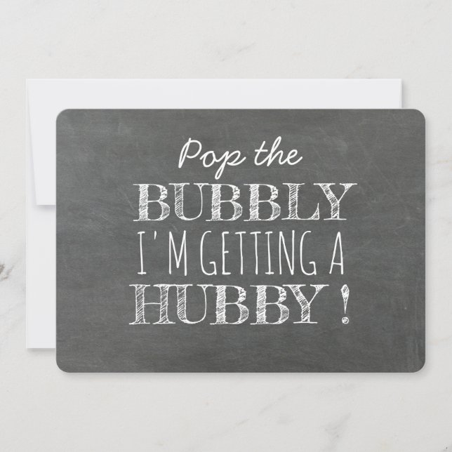 Pop the Bubbly Funny Bridesmaid Proposal Invitation (Front)