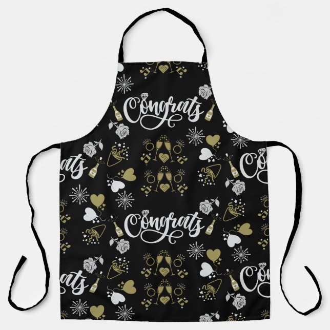 Pop The Champagne Celebration Party Apron (Front)