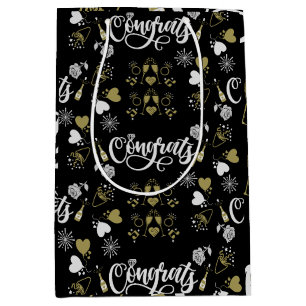 Pop The Champagne Celebration Party Medium Gift Bag