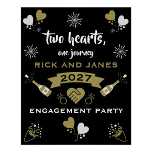 Pop The Champagne Celebration Party Poster