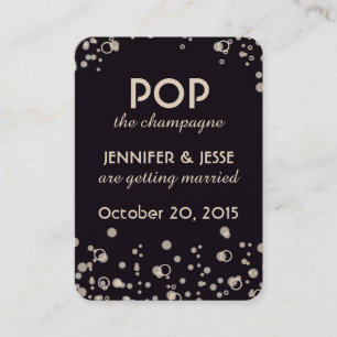 Pop the Champagne - Save The Date Tag