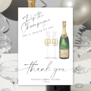 Pop the Champagne - thank you bridal shower