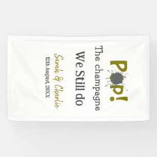 Pop the champagne we still do gold grey couple nam banner