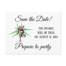 Pop the Cork Save the Date Divorce