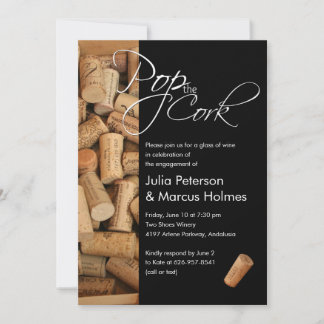 Pop the Cork Wine Party Invitation