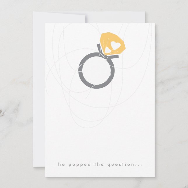 Pop the Question Engagement Party Invitation (Front)