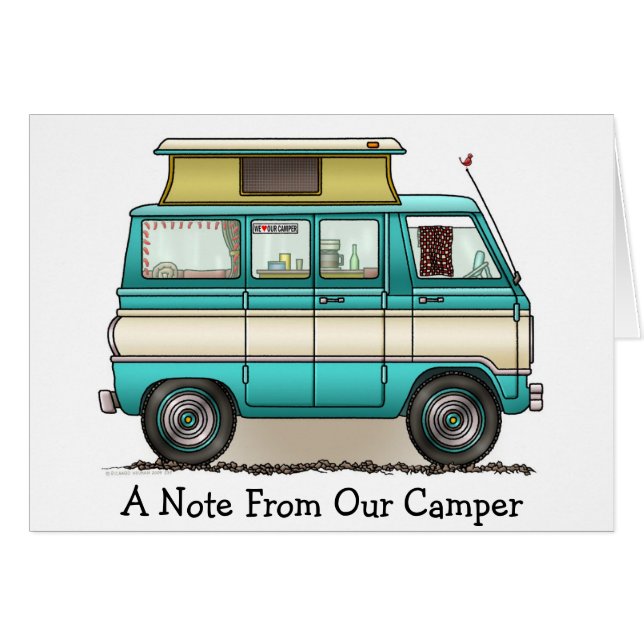 Pop Top Van Camper (Front Horizontal)