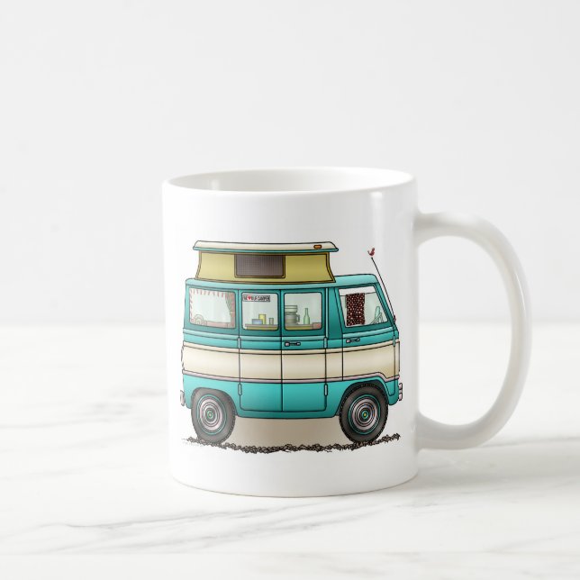 Pop Top Van Camper Coffee Mug (Right)