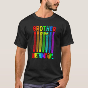 Pop Tube Birthday  Brother of the Birthday Girl T-Shirt