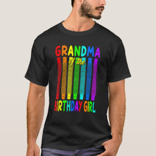Pop Tube Birthday Grandma of the Birthday Girl T-Shirt