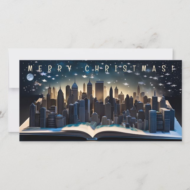 Pop-up Book City at midnight 3 Merry Christmas FC (Front)