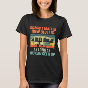 Pop Up Camper Art For Men Women Pop Up Trailer Cam T-Shirt