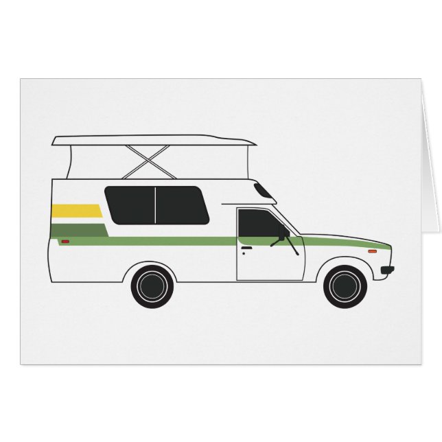 pop up chinook camper retro lemon lime (Front Horizontal)