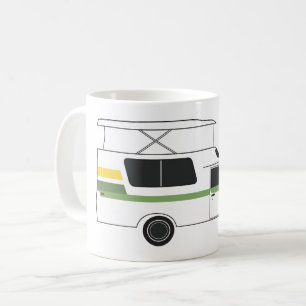 pop up chinook camper retro lemon lime coffee mug