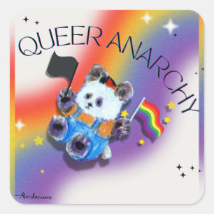 Pop up Pride Panda Bear Sticker