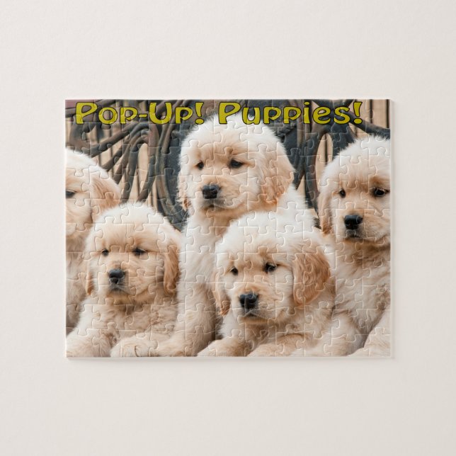 Pop Up! Puppies Jigsaw Puzzle (Horizontal)