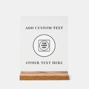 Pop-Up Shop Clear Banner Custom Logo Sign