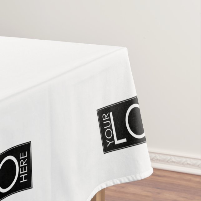 Pop Up Shop Table Banner Business Logo Branding Tablecloth (In Situ)