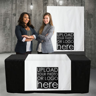 Pop Up Shop Table Banner Vendor Business Logo Tapestry
