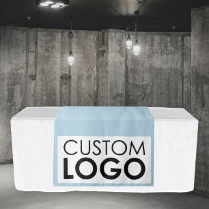 Pop Up Shop Table Runner Banner Big Logo Blue Tapestry