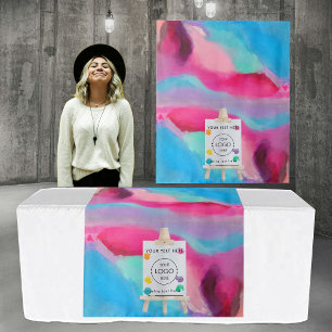 Pop Up Shop Table Runner Banner Business Logo Art Tapestry