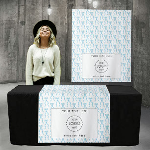Pop Up Shop Table Runner Banner Business Logo Bow Tapestry
