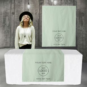 Pop Up Shop Table Runner Banner Business Logo Text Tapestry