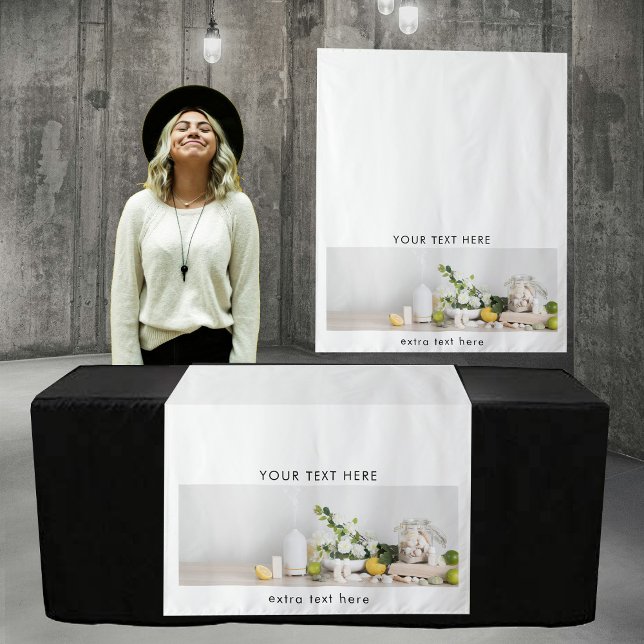 Pop Up Shop Table Runner Banner Business Photo  Tapestry (Pop Up Shop Table Runner Banner Business Photo Tapestry)