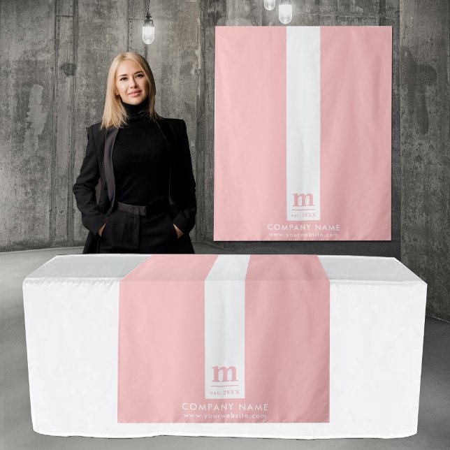 Pop Up Shop Table Runner Banner Logo Pink Tapestry (Pop Up Shop Table Runner Banner Logo Pink)