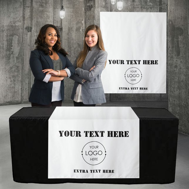 Pop Up Shop Table Runner Banner Logo Stencil Text Tapestry (Pop Up Shop Table Runner Banner Logo Stencil Text Tapestry)