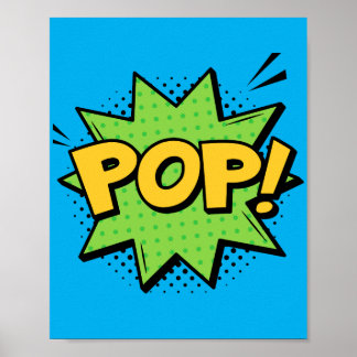 Pop! Vibrant Pop Art Comic Burst Poster