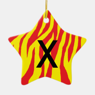 Pop Zebra Ceramic Ornament